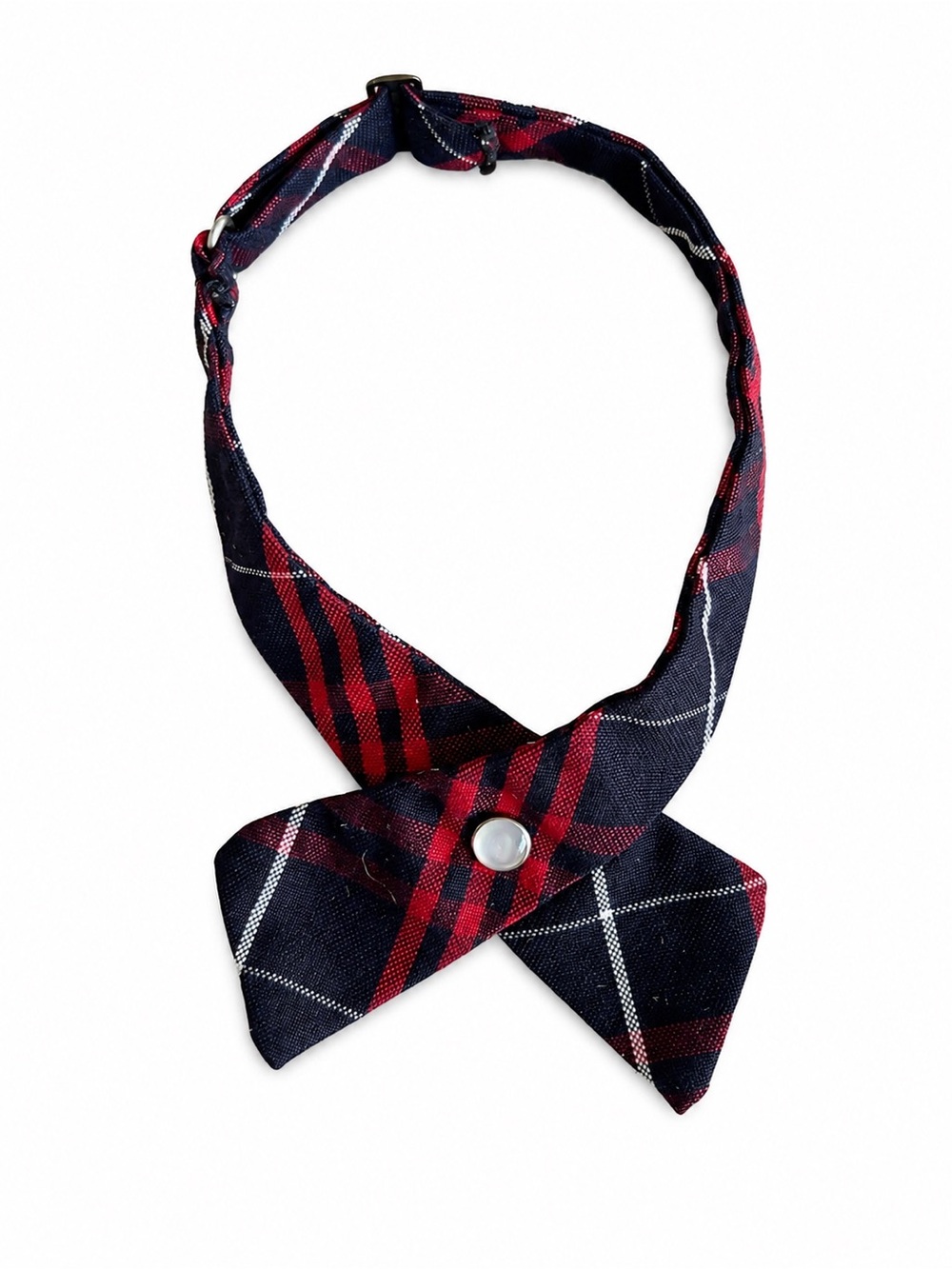 Plaid Red and Navy uniform